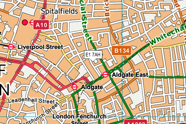 E1 7AH map - OS VectorMap District (Ordnance Survey) E1 7AH map - OS VectorMap District (Ordnance Survey)