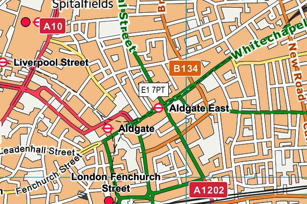 E1 7PT map - OS VectorMap District (Ordnance Survey) E1 7PT map - OS VectorMap District (Ordnance Survey)