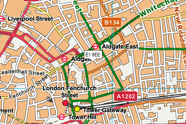 E1 8EE map - OS VectorMap District (Ordnance Survey) E1 8EE map - OS VectorMap District (Ordnance Survey)