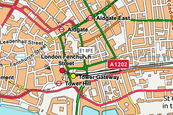 E1 8FE map - OS VectorMap District (Ordnance Survey) E1 8FE map - OS VectorMap District (Ordnance Survey)