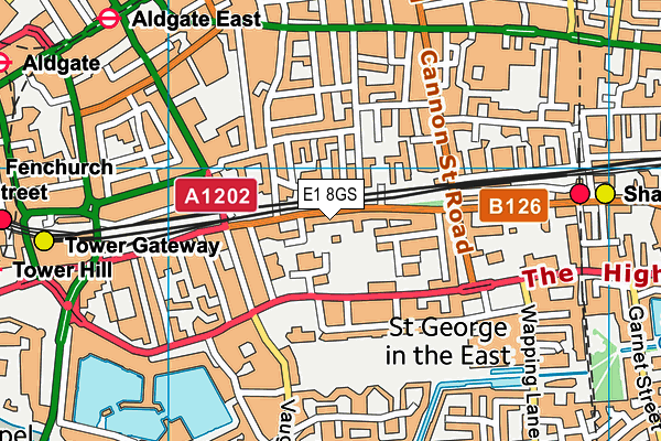 E1 8GS map - OS VectorMap District (Ordnance Survey) E1 8GS map - OS VectorMap District (Ordnance Survey)