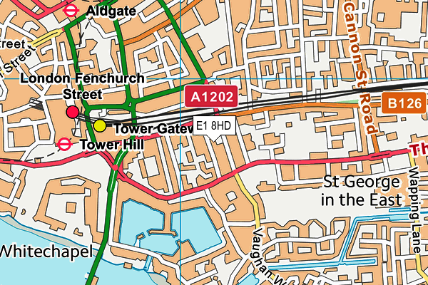 E1 8HD map - OS VectorMap District (Ordnance Survey) E1 8HD map - OS VectorMap District (Ordnance Survey)
