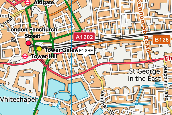 E1 8HE map - OS VectorMap District (Ordnance Survey) E1 8HE map - OS VectorMap District (Ordnance Survey)