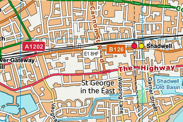 E1 8HF map - OS VectorMap District (Ordnance Survey) E1 8HF map - OS VectorMap District (Ordnance Survey)