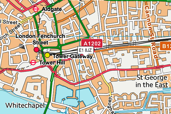 E1 8JZ map - OS VectorMap District (Ordnance Survey) E1 8JZ map - OS VectorMap District (Ordnance Survey)