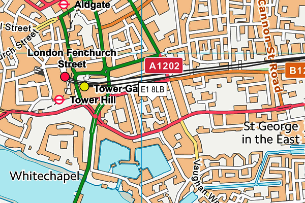 E1 8LB map - OS VectorMap District (Ordnance Survey) E1 8LB map - OS VectorMap District (Ordnance Survey)