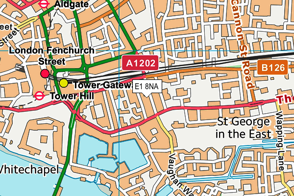 E1 8NA map - OS VectorMap District (Ordnance Survey) E1 8NA map - OS VectorMap District (Ordnance Survey)