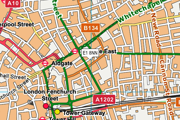 E1 8NN map - OS VectorMap District (Ordnance Survey) E1 8NN map - OS VectorMap District (Ordnance Survey)