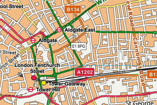 E1 8PG map - OS VectorMap District (Ordnance Survey) E1 8PG map - OS VectorMap District (Ordnance Survey)