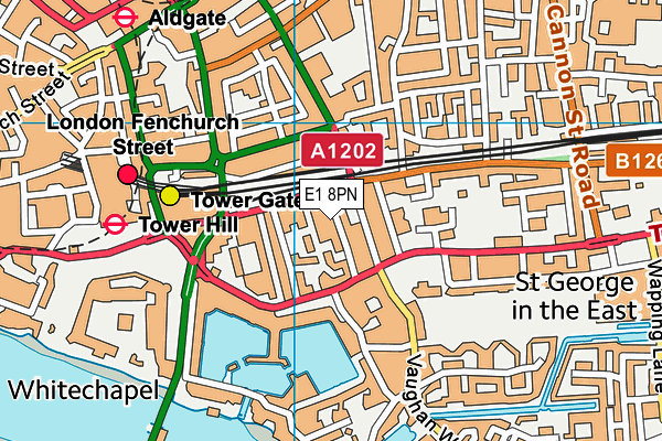 E1 8PN map - OS VectorMap District (Ordnance Survey) E1 8PN map - OS VectorMap District (Ordnance Survey)