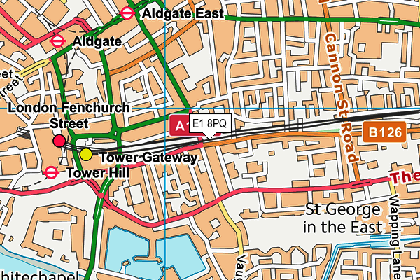 E1 8PQ map - OS VectorMap District (Ordnance Survey) E1 8PQ map - OS VectorMap District (Ordnance Survey)