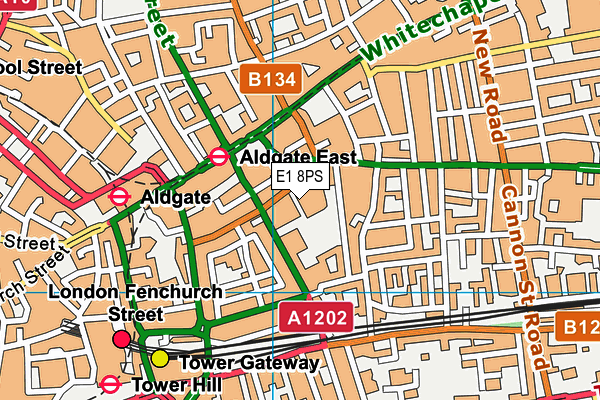 E1 8PS map - OS VectorMap District (Ordnance Survey) E1 8PS map - OS VectorMap District (Ordnance Survey)
