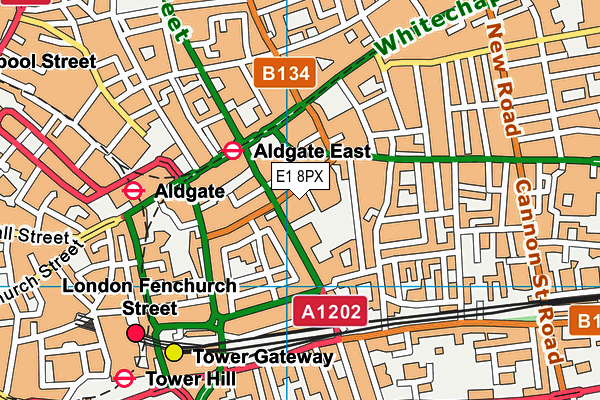 E1 8PX map - OS VectorMap District (Ordnance Survey) E1 8PX map - OS VectorMap District (Ordnance Survey)