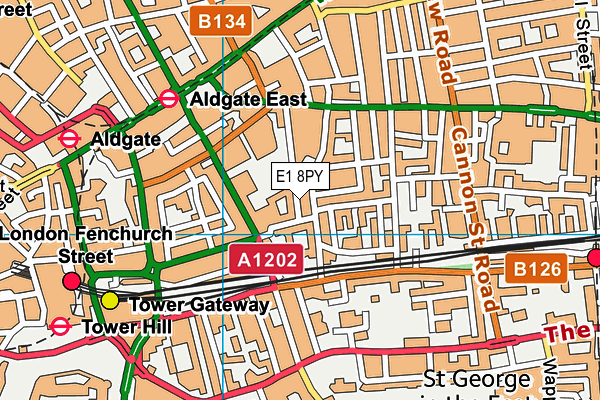 E1 8PY map - OS VectorMap District (Ordnance Survey) E1 8PY map - OS VectorMap District (Ordnance Survey)