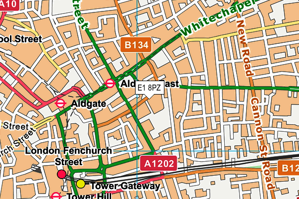 E1 8PZ map - OS VectorMap District (Ordnance Survey) E1 8PZ map - OS VectorMap District (Ordnance Survey)