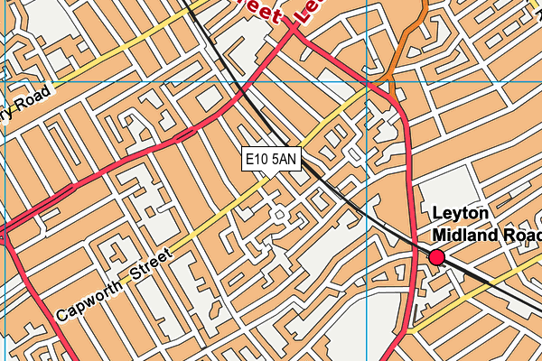 E10 5AN map - OS VectorMap District (Ordnance Survey) E10 5AN map - OS VectorMap District (Ordnance Survey)