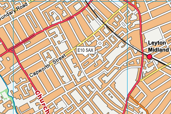 E10 5AX map - OS VectorMap District (Ordnance Survey) E10 5AX map - OS VectorMap District (Ordnance Survey)
