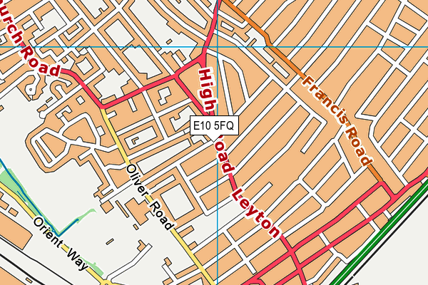 E10 5FQ map - OS VectorMap District (Ordnance Survey) E10 5FQ map - OS VectorMap District (Ordnance Survey)