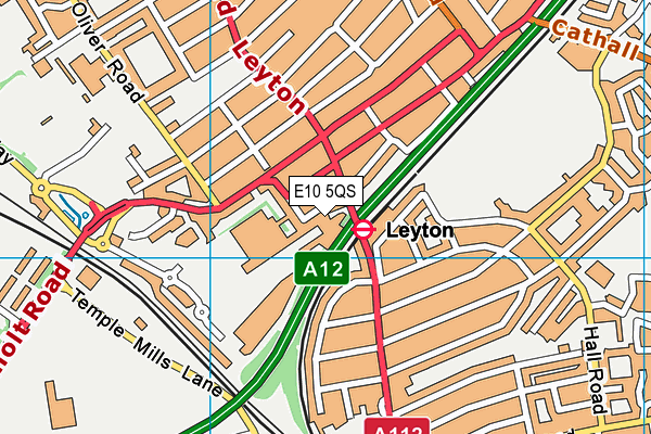 E10 5QS map - OS VectorMap District (Ordnance Survey)