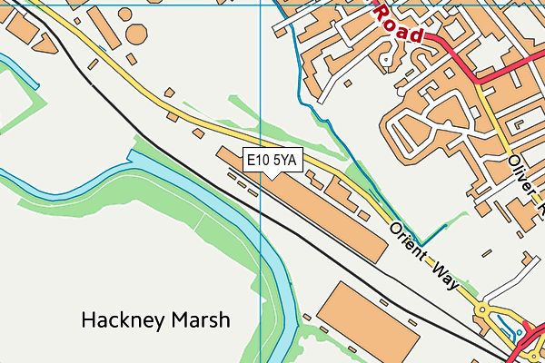 E10 5YA map - OS VectorMap District (Ordnance Survey) E10 5YA map - OS VectorMap District (Ordnance Survey)