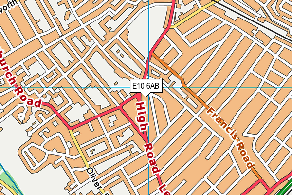 E10 6AB map - OS VectorMap District (Ordnance Survey) E10 6AB map - OS VectorMap District (Ordnance Survey)