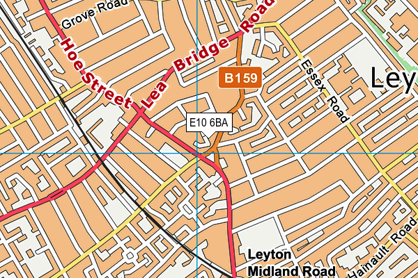 E10 6BA map - OS VectorMap District (Ordnance Survey) E10 6BA map - OS VectorMap District (Ordnance Survey)