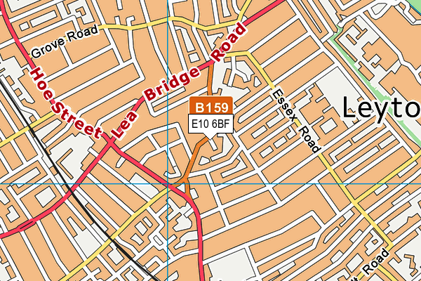 E10 6BF map - OS VectorMap District (Ordnance Survey) E10 6BF map - OS VectorMap District (Ordnance Survey)