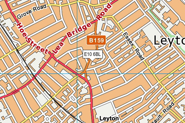 E10 6BL map - OS VectorMap District (Ordnance Survey) E10 6BL map - OS VectorMap District (Ordnance Survey)