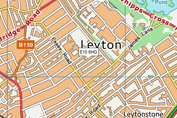 E10 6HG map - OS VectorMap District (Ordnance Survey) E10 6HG map - OS VectorMap District (Ordnance Survey)