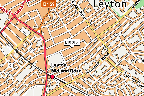 E10 6HX map - OS VectorMap District (Ordnance Survey) E10 6HX map - OS VectorMap District (Ordnance Survey)