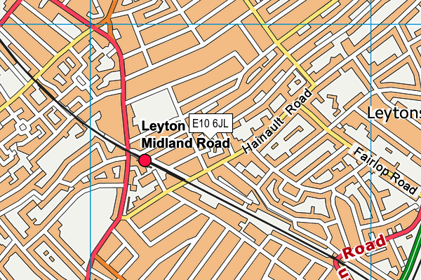 E10 6JL map - OS VectorMap District (Ordnance Survey) E10 6JL map - OS VectorMap District (Ordnance Survey)