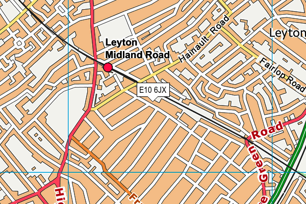 E10 6JX map - OS VectorMap District (Ordnance Survey) E10 6JX map - OS VectorMap District (Ordnance Survey)