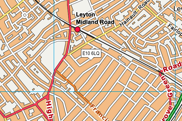 E10 6LQ map - OS VectorMap District (Ordnance Survey) E10 6LQ map - OS VectorMap District (Ordnance Survey)
