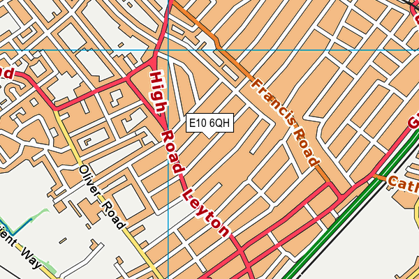 E10 6QH map - OS VectorMap District (Ordnance Survey) E10 6QH map - OS VectorMap District (Ordnance Survey)