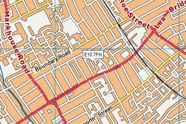 E10 7FH map - OS VectorMap District (Ordnance Survey) E10 7FH map - OS VectorMap District (Ordnance Survey)
