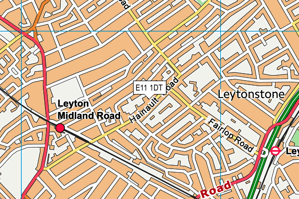 E11 1DT map - OS VectorMap District (Ordnance Survey) E11 1DT map - OS VectorMap District (Ordnance Survey)