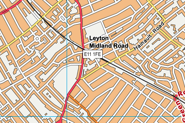 E11 1FE map - OS VectorMap District (Ordnance Survey) E11 1FE map - OS VectorMap District (Ordnance Survey)