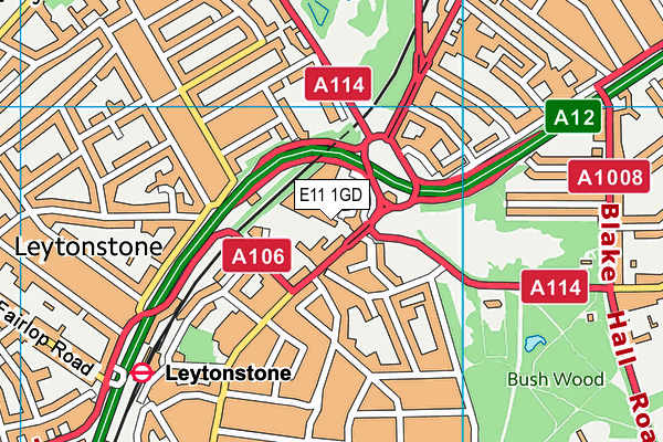 E11 1GD map - OS VectorMap District (Ordnance Survey) E11 1GD map - OS VectorMap District (Ordnance Survey)