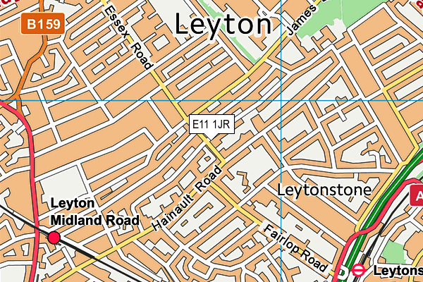 E11 1JR map - OS VectorMap District (Ordnance Survey) E11 1JR map - OS VectorMap District (Ordnance Survey)