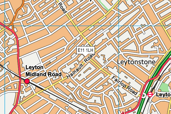 E11 1LH map - OS VectorMap District (Ordnance Survey) E11 1LH map - OS VectorMap District (Ordnance Survey)