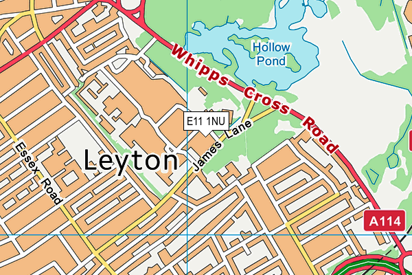 E11 1NU map - OS VectorMap District (Ordnance Survey) E11 1NU map - OS VectorMap District (Ordnance Survey)