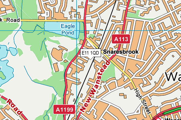 E11 1QD map - OS VectorMap District (Ordnance Survey) E11 1QD map - OS VectorMap District (Ordnance Survey)