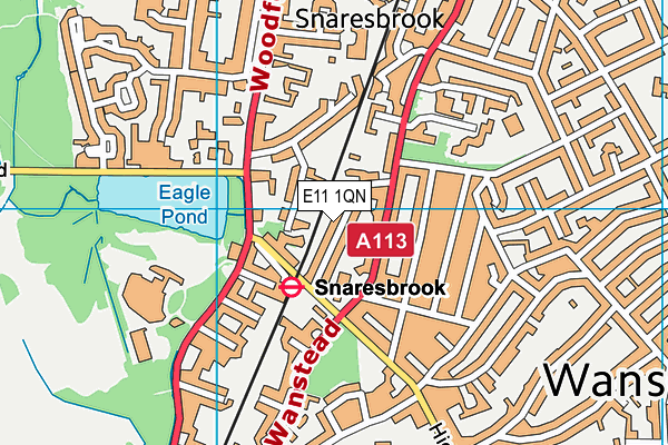 E11 1QN map - OS VectorMap District (Ordnance Survey) E11 1QN map - OS VectorMap District (Ordnance Survey)