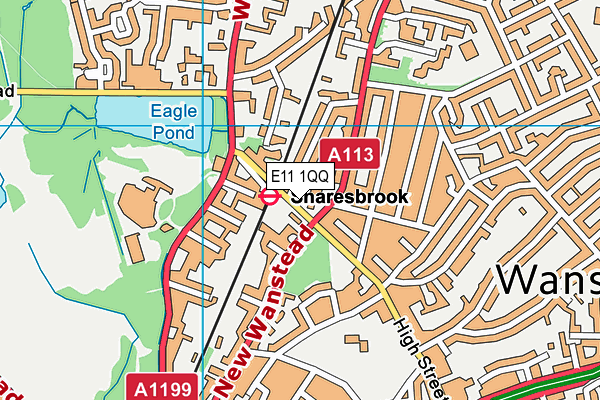 E11 1QQ map - OS VectorMap District (Ordnance Survey) E11 1QQ map - OS VectorMap District (Ordnance Survey)