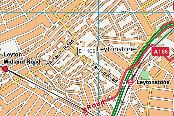 E11 1QS map - OS VectorMap District (Ordnance Survey) E11 1QS map - OS VectorMap District (Ordnance Survey)