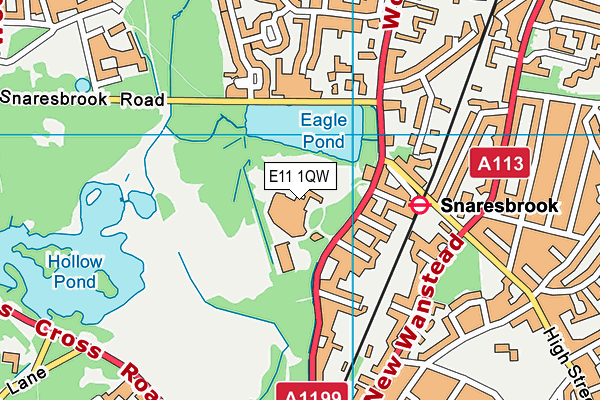 E11 1QW map - OS VectorMap District (Ordnance Survey) E11 1QW map - OS VectorMap District (Ordnance Survey)