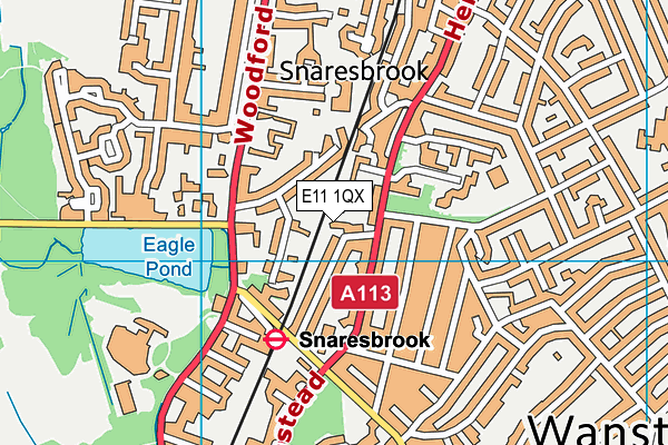 E11 1QX map - OS VectorMap District (Ordnance Survey) E11 1QX map - OS VectorMap District (Ordnance Survey)