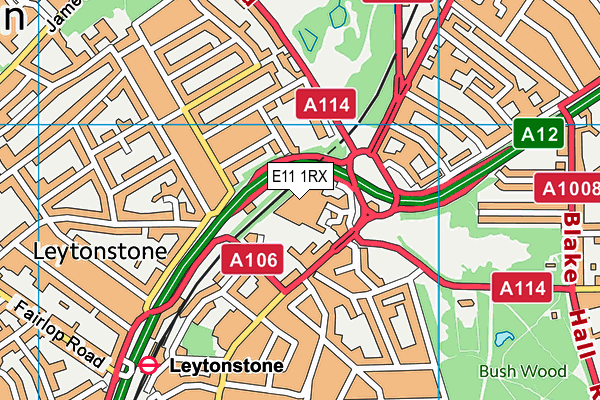 E11 1RX map - OS VectorMap District (Ordnance Survey) E11 1RX map - OS VectorMap District (Ordnance Survey)