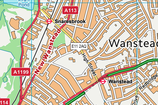 E11 2AQ map - OS VectorMap District (Ordnance Survey) E11 2AQ map - OS VectorMap District (Ordnance Survey)