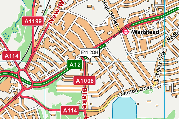 E11 2QH map - OS VectorMap District (Ordnance Survey) E11 2QH map - OS VectorMap District (Ordnance Survey)
